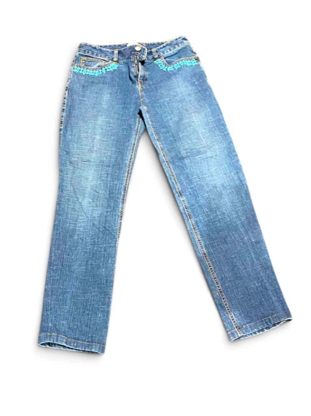 LOFT turquoise jeans